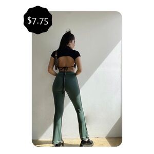 Green Flare Lounge Pants